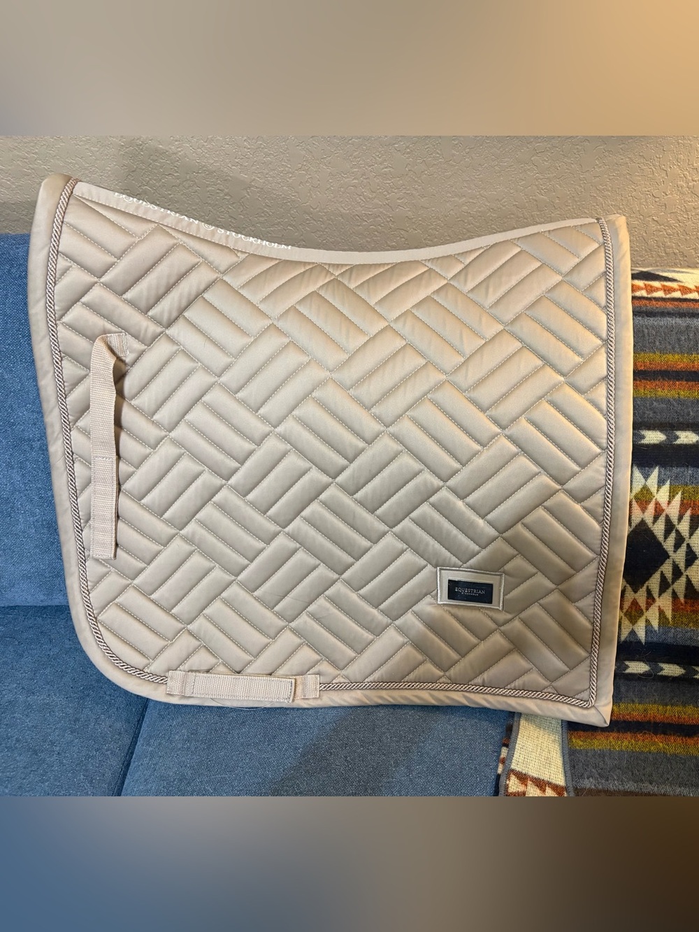 Equestrian Stockholm Dressage Saddle Pad- Sand